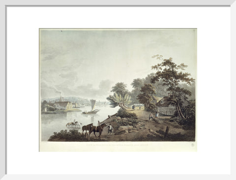 View of Millbank on the River Thames near London 1795