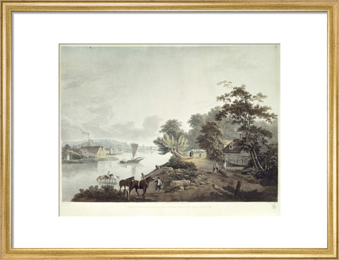View of Millbank on the River Thames near London 1795