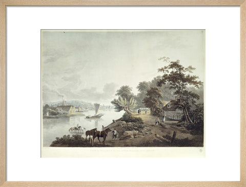 View of Millbank on the River Thames near London 1795