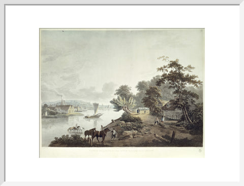 View of Millbank on the River Thames near London 1795