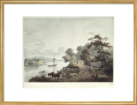 View of Millbank on the River Thames near London 1795