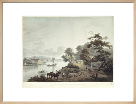 View of Millbank on the River Thames near London 1795