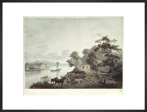View of Millbank on the River Thames near London 1795