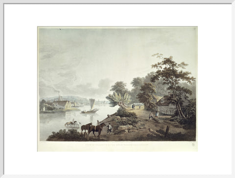 View of Millbank on the River Thames near London 1795