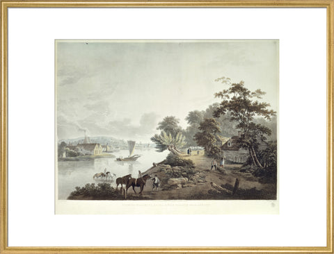 View of Millbank on the River Thames near London 1795