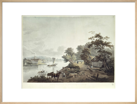 View of Millbank on the River Thames near London 1795