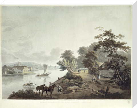 View of Millbank on the River Thames near London 1795