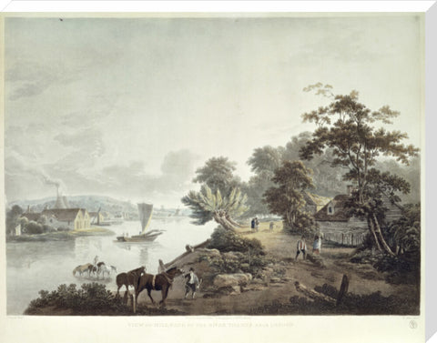 View of Millbank on the River Thames near London 1795