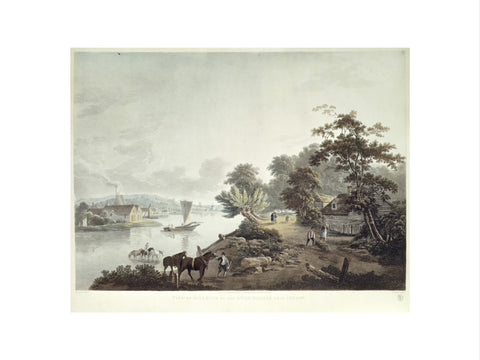 View of Millbank on the River Thames near London 1795