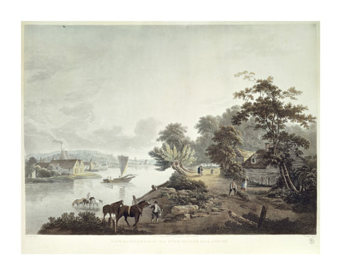 View of Millbank on the River Thames near London 1795