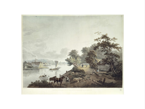 View of Millbank on the River Thames near London 1795