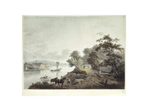 View of Millbank on the River Thames near London 1795