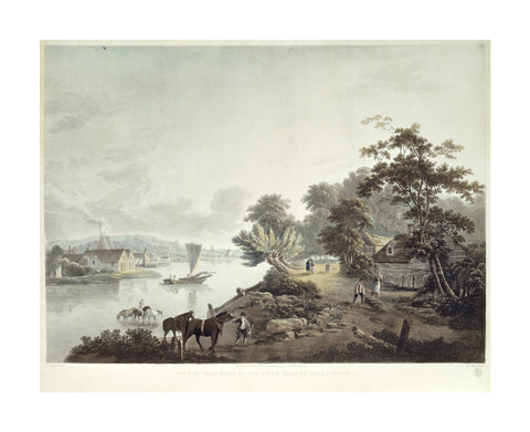 View of Millbank on the River Thames near London 1795
