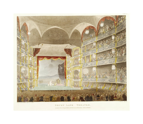 Drury Lane theatre 1808