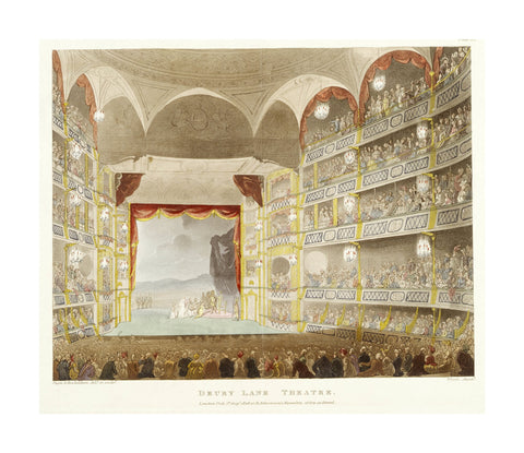 Drury Lane theatre 1808