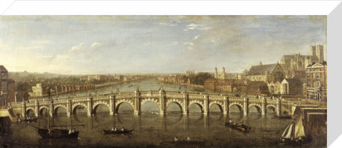 Westminster Bridge from the River, Looking South: 1750