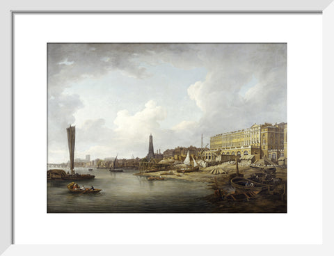 The London Riverfront from Westminster to the Adelphi 18th century