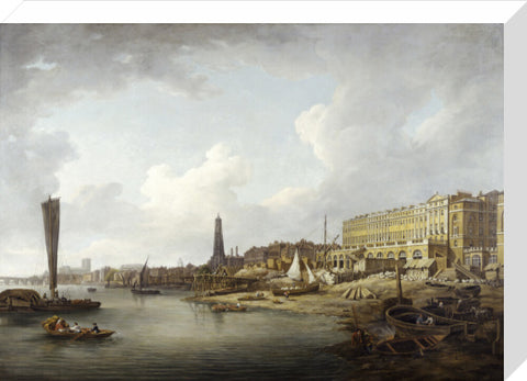 The London Riverfront from Westminster to the Adelphi 18th century