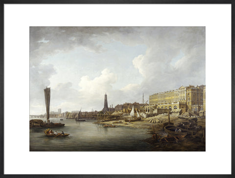 The London Riverfront from Westminster to the Adelphi 18th century