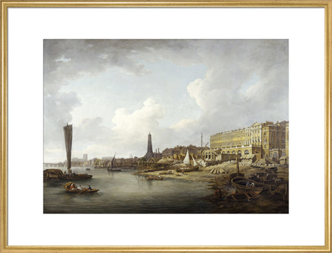 The London Riverfront from Westminster to the Adelphi 18th century