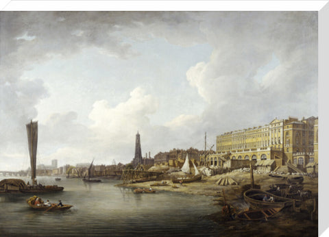 The London Riverfront from Westminster to the Adelphi 18th century