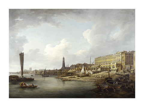 The London Riverfront from Westminster to the Adelphi 18th century