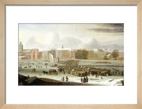 A Frost Fair on the Thames at Temple Stairs 1684