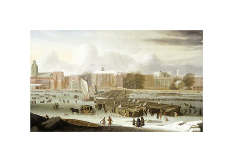 A Frost Fair on the Thames at Temple Stairs 1684
