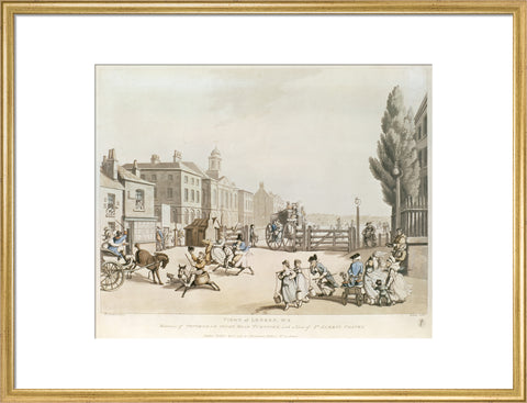 Entrance of Tottenham Court Road Turnpike with a view of St James's Chapel 1798
