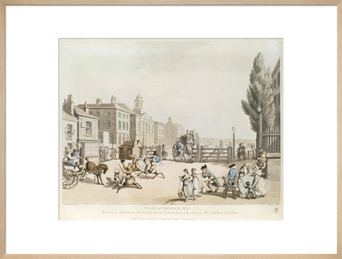 Entrance of Tottenham Court Road Turnpike with a view of St James's Chapel 1798