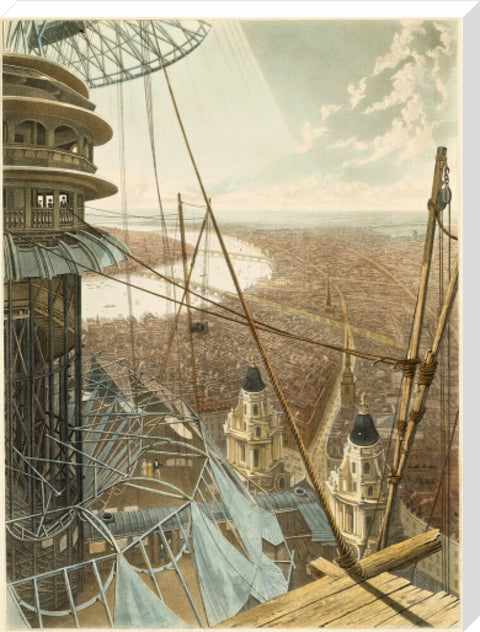 Bird's Eye View from the Staircase & the Upper Part of the Pavilion in the Colosseum Regent's Park1829