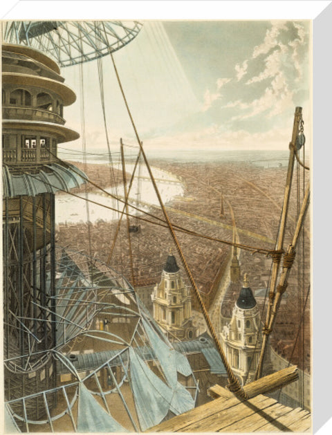 Bird's Eye View from the Staircase & the Upper Part of the Pavilion in the Colosseum Regent's Park1829