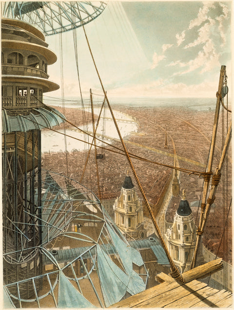 Bird's Eye View from the Staircase & the Upper Part of the Pavilion in the Colosseum Regent's Park1829