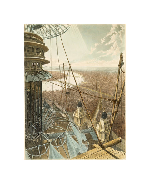 Bird's Eye View from the Staircase & the Upper Part of the Pavilion in the Colosseum Regent's Park1829
