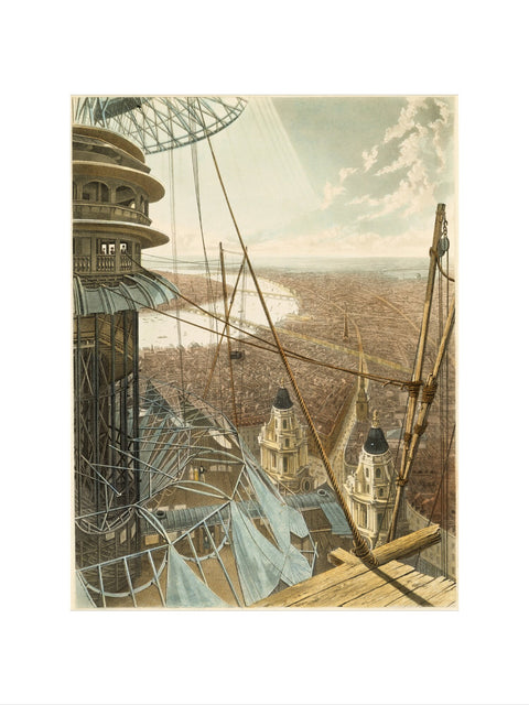 Bird's Eye View from the Staircase & the Upper Part of the Pavilion in the Colosseum Regent's Park1829