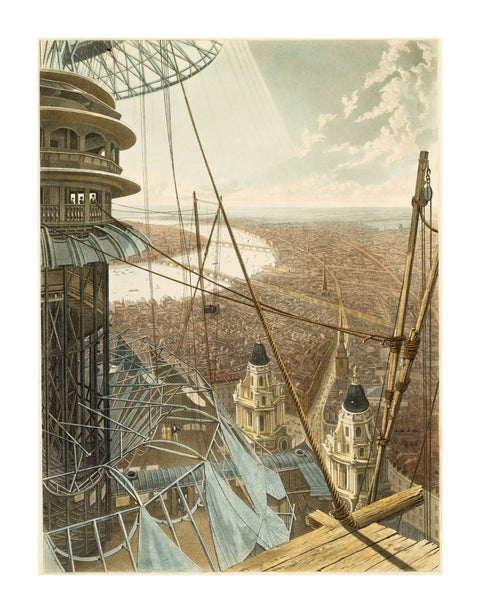 Bird's Eye View from the Staircase & the Upper Part of the Pavilion in the Colosseum Regent's Park1829