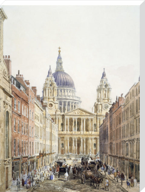 St. Paul's looking up Ludgate Hill 1852