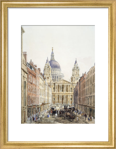 St. Paul's looking up Ludgate Hill 1852