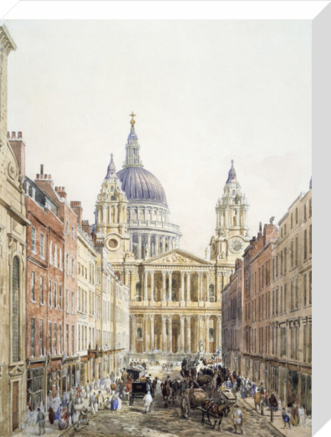 St. Paul's looking up Ludgate Hill 1852