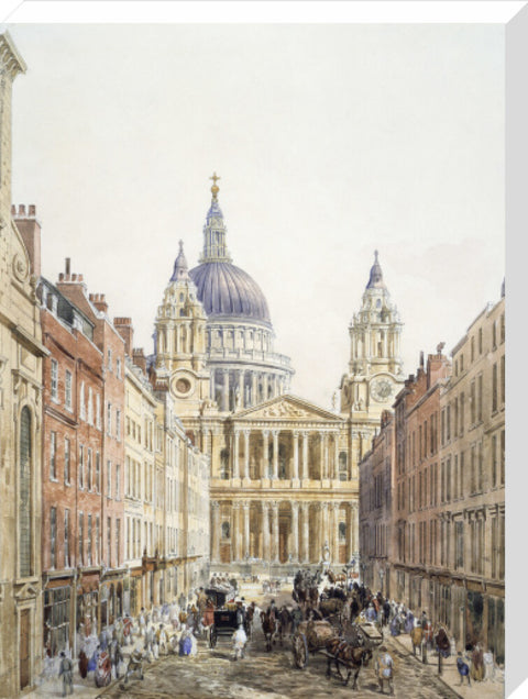 St. Paul's looking up Ludgate Hill 1852