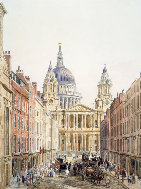 St. Paul's looking up Ludgate Hill 1852