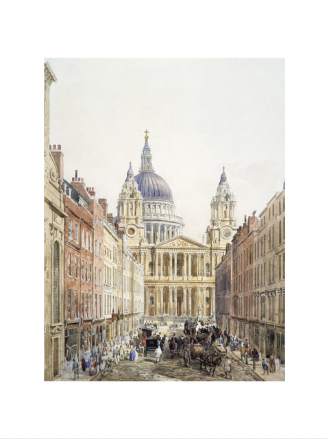 St. Paul's looking up Ludgate Hill 1852