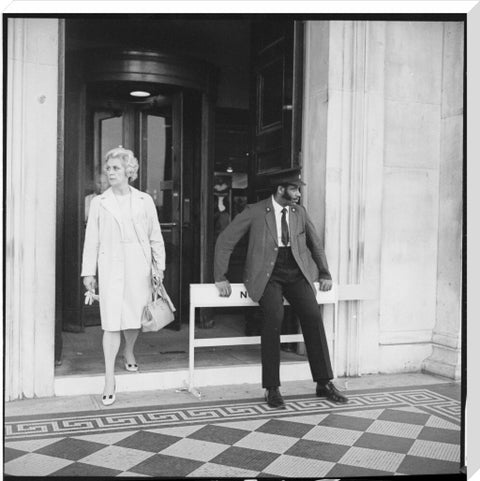 Security warden outside the National Gallery 20th century
