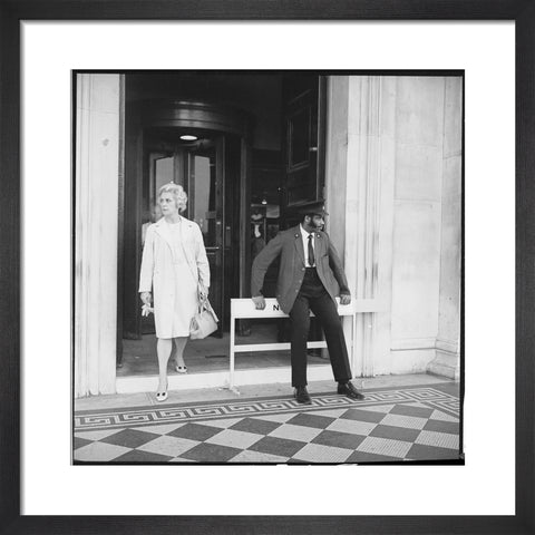 Security warden outside the National Gallery 20th century