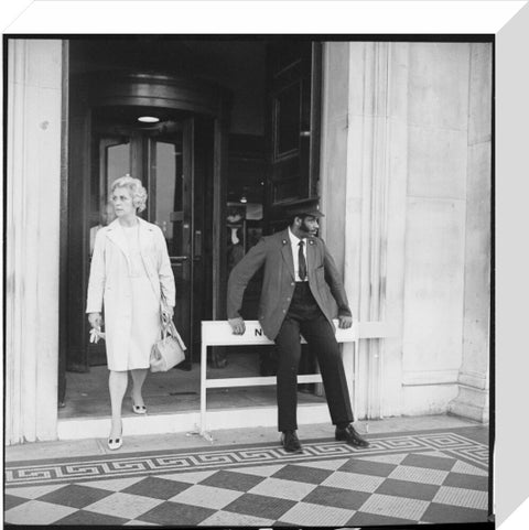 Security warden outside the National Gallery 20th century