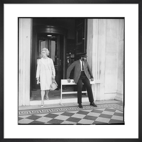 Security warden outside the National Gallery 20th century