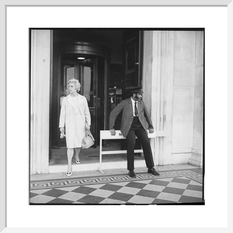 Security warden outside the National Gallery 20th century