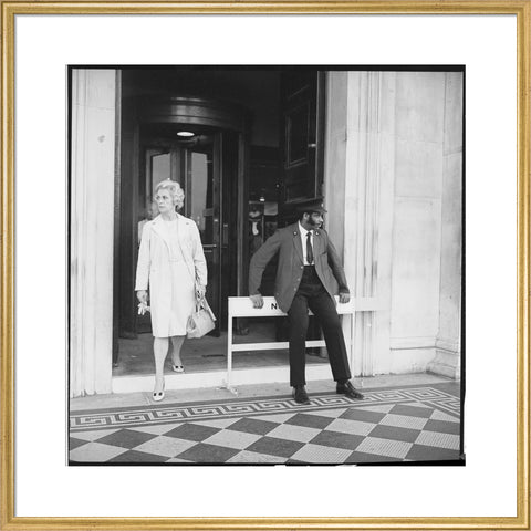 Security warden outside the National Gallery 20th century
