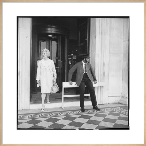 Security warden outside the National Gallery 20th century