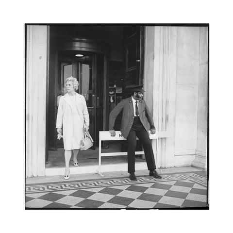 Security warden outside the National Gallery 20th century